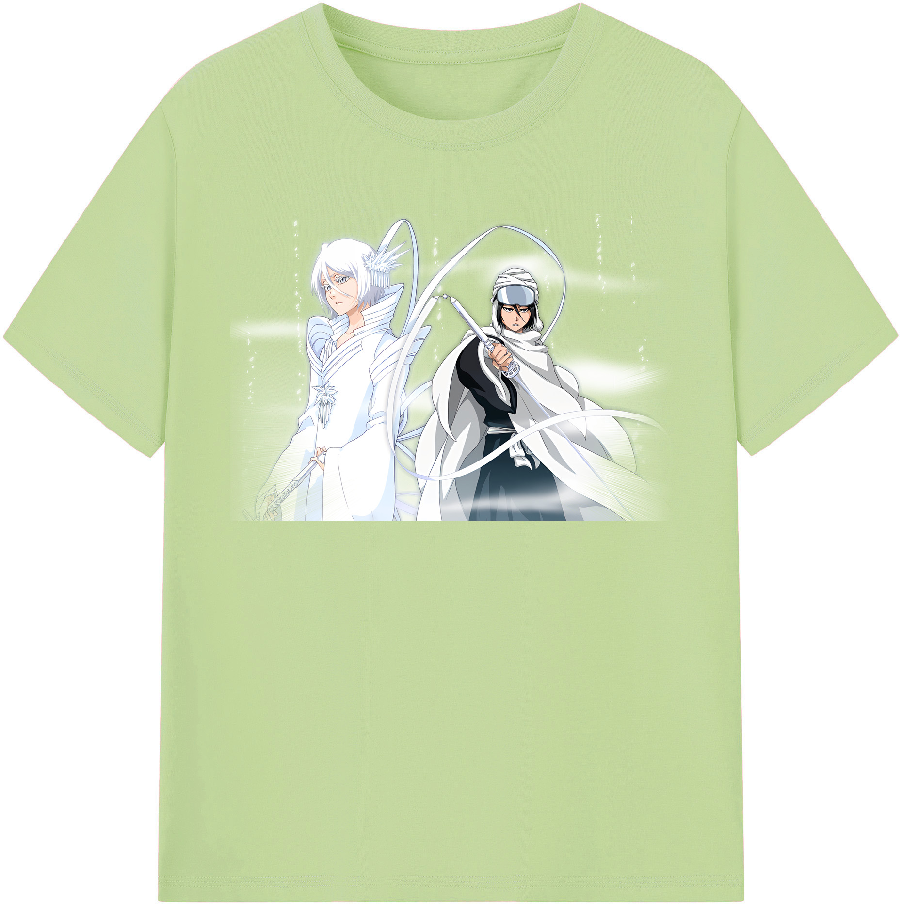 （画像用） ブリーチ 朽木ルキア BLEACH Kuchiki Rukia 綿100％半袖Tシャツ（フロントプリント）